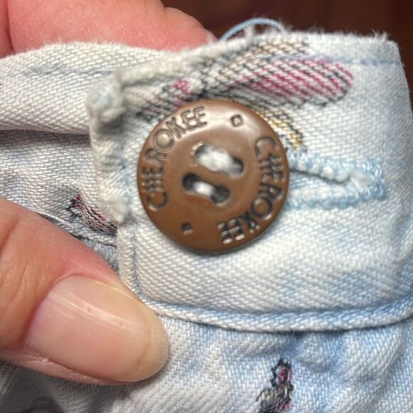 80’s 90’s Cherokee Printed Mom Jeans, High Waisted Vintage Baggies, Pleated, 14 - Picture 5 of 7